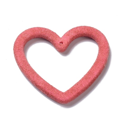Кулоны из флокированной смолы, сердце