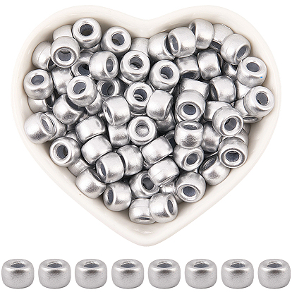 800шт. окрашенные распылением пластиковые бусины, баррель