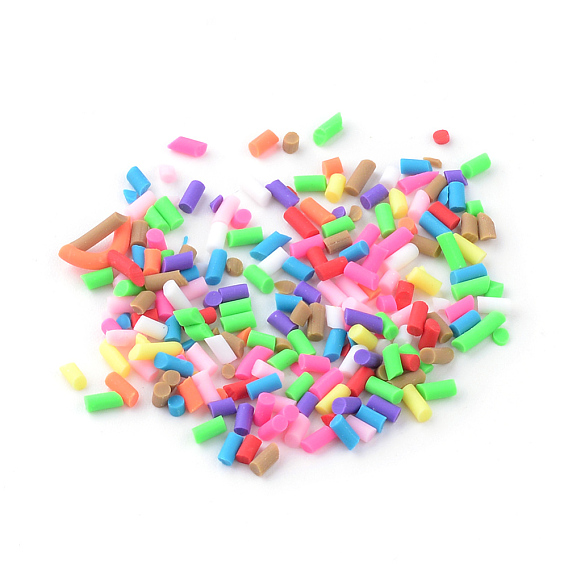 Бусины из полимерной глины , неочищенные / без отверстий, колонка