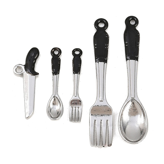 Подвески из эмали и сплава, платина