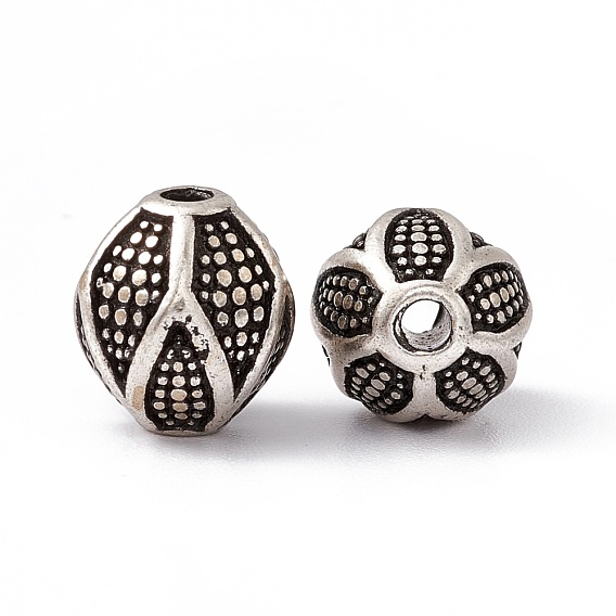 Латунные бусины, без кадмия, без никеля и без свинца, двухконусные