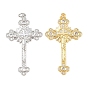 Латунные микро проложить кубического циркония подвески, подвески в виде креста-распятия, долгоиграющий, стойки покрытие, без свинца и без кадмия, с целью перехода в кольце