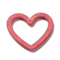 Кулоны из флокированной смолы, сердце