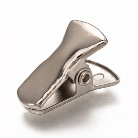 Железные зажимы для бульдогов, для держателей удостоверений личности шнурки ювелирные изделия