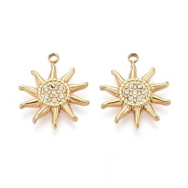 304 микро нержавеющей стали прокладывать Цирконом подвески, солнечные чары, ионное покрытие (ip)