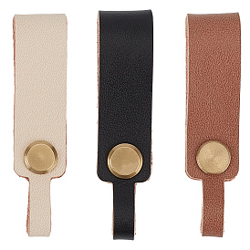 3 шт. 3 цвета брелоки из коровьей кожи, золотые