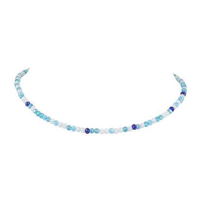 Collares de cuentas de vidrio electroplate