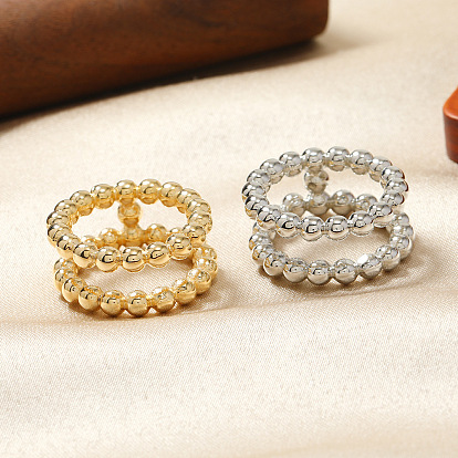 Модное и регулируемое кольцо из сплава для женщин, простой и элегантный дизайн