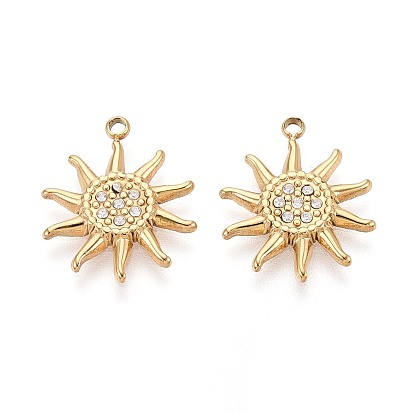 304 микро нержавеющей стали прокладывать Цирконом подвески, солнечные чары, ионное покрытие (ip)