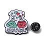 Word Enamel Pin, Aolly Chemical Theme Brooch for Backpack Clothes