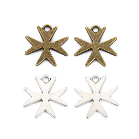 Tibetan Style Alloy Pendants, Cadmium Free & Lead Free, Clover