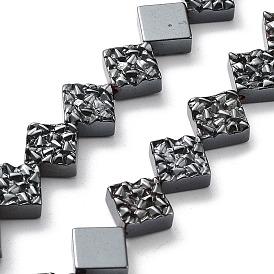 Synthetic Non-Magnetic Hematite Beads Strands, Rhombus