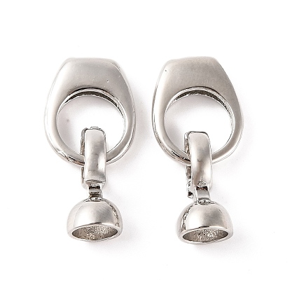 Латунь раз по сравнению с застежками, без кадмия, без никеля и без свинца, овальные