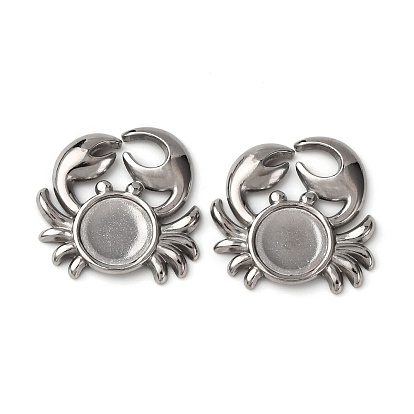 304 Настройки нержавеющей стали кабошон, краб