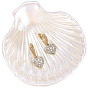 Shell Shaped Porcelain Jewelry Storage Display Trays for Rings, Necklaces, Earrings