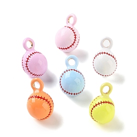 Alloy Enamel Pendants, Baseball Charms