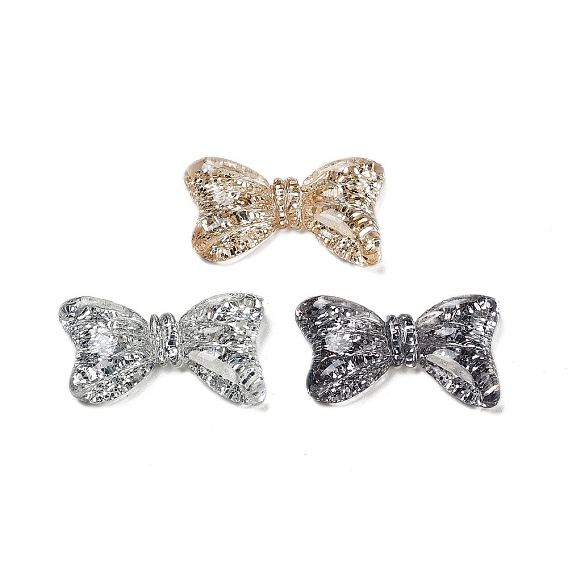 Кабошоны из прозрачной смолы декодируют, блестящий бант