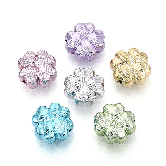 Текстурированное покрытие, непрозрачные акриловые бусины, клевер