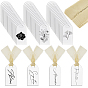 2 Bags 2 Styles Blank Arch Acrylic Hanging Seat Signs, with Polyester Ribbon, for Wedding Decor