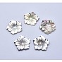 Cabochons coquille, fleur