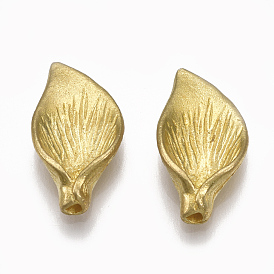 Brass Bead Caps, Nickel Free, Leaf