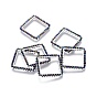 MIYUKI & TOHO Handmade Japanese Seed Beads, with 304 Stainless Steel Link Rings, Loom Pattern, Square