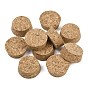 Cork Bottle Stoppers, for Wine, Beer & Jar Sealing, Flat Round