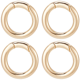 6шт. латунные пружинные кольца-затворы, пончик, без никеля 