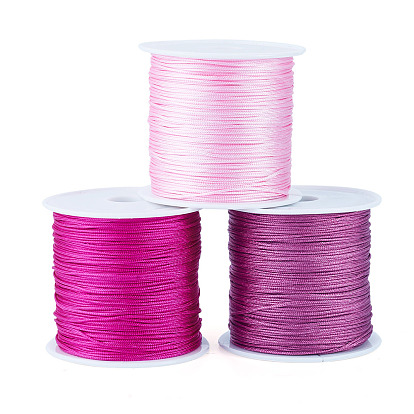 3 рулоны 3 цвета нейлоновый шнур с китайским узлом, нейлоновый шнур для изготовления украшений