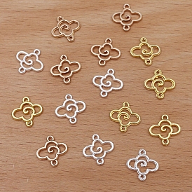 Chinese Style Alloy Connector Charms, Cloud