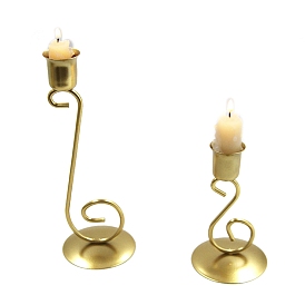 Iron Art Candle Holders, Musical Note Candlesticks