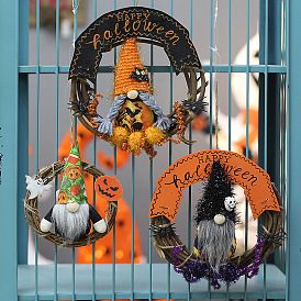 Halloween Theme Gnome Hanging Display, Party Decoration, Decorative Props for Garden, Home