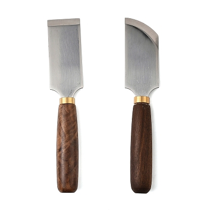 D2 стальной нож для резки кожи, с деревянной ручкой