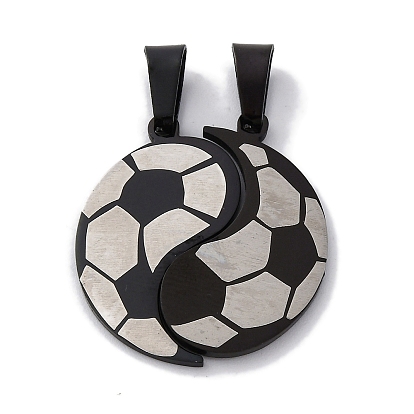 201 стали сплит подвески из нержавеющей, футбольное очарование, лазерная резка, анти-тускнение