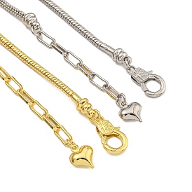 Стойки латунь покрытие круглые змеиные цепи ожерелья для женщин, без кадмия и без свинца, долговечный