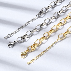 Ожерелья-цепочки из латуни для женщин, стойки покрытие, без кадмия и без свинца, долговечный