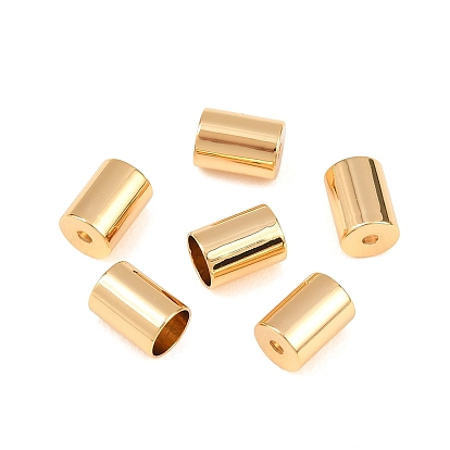 Embouts de cordon en laiton shegrace, colonne, sans cadmium et sans nickel et sans plomb