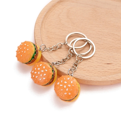 Брелок из искусственной смолы в виде еды, гамбургер