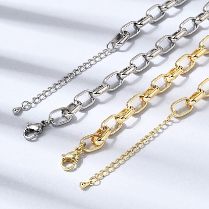Ожерелья-цепочки из латуни для женщин, стойки покрытие, без кадмия и без свинца, долговечный