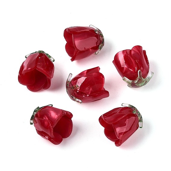 Термоусадочные акриловые колпачки, цветок розы