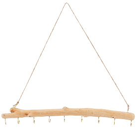 1коряга из ПК, крючок для веток, вешалка для веток, с веревкой и крючками