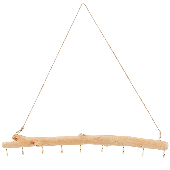 1коряга из ПК, крючок для веток, вешалка для веток, с веревкой и крючками