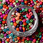 Glass Seed Beads, Baking Paint, Round Hole, Round
