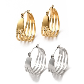 304 серьги-кольца из нержавеющей стали для женщин