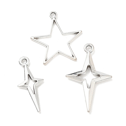 Подвески из сплава в тибетском стиле к Рамадану и Ид Мубарак, звезды прелести