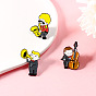 Enchanting Musical Performance with Cello, Saxophone and Trumpet Pin