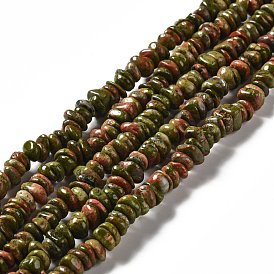 Natural Unakite Beads Strands, Chip