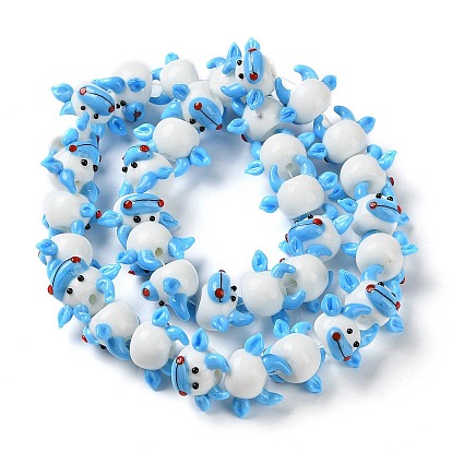 Бусы лэмпворк ручной работы, животные