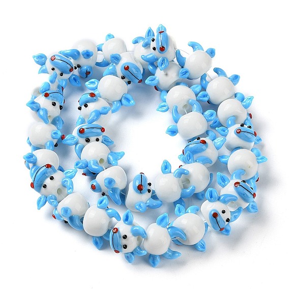 Бусы лэмпворк ручной работы, животные