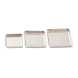 Empty Tinplate Palette Pans, Eyeshadow Palettes, for Cosmetic Palettes, Square